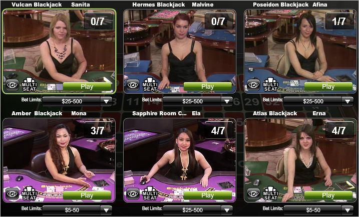 Increased live blackjack limits at Dafa888